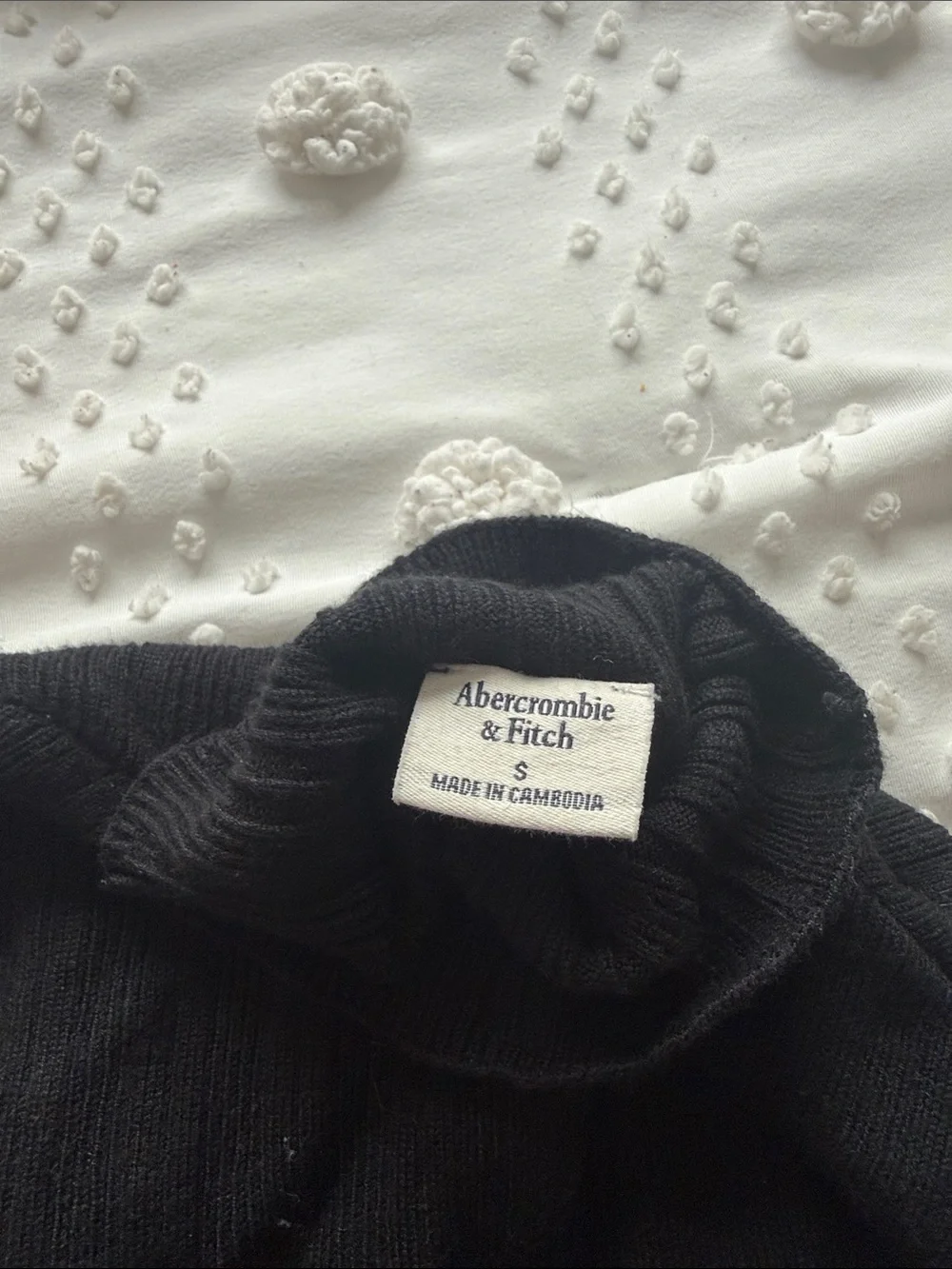 Abercrombie Black Turtleneck Ribbed Women's Sweater